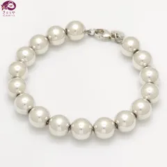 TIFFANY&CO. ティファニー ハードウェア ボール ブレスレット 腕周り約16㎝ スターリングシルバー SV925 19.92gのサムネイル