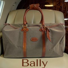 バリー BALLY 2way ボストンバッグ トレスポ レザー ダークブラウン