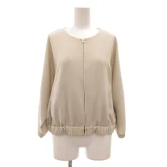 ナチュラルビューティーベーシック NATURAL BEAUTY BASIC ブルゾン S ベージュ ラウンドネック 長袖 /SC ■ECF006のサムネイル