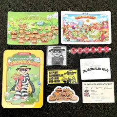 マクドナルド ハンバーグラー ハッピーミール 缶 / マクドナルドランド ステッカー カード コレクション缶 雑貨 グッズ おもちゃ ドナルド グリマスのサムネイル