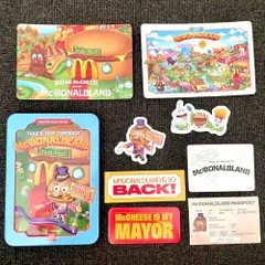 マクドナルド メイヤーチーズ ハッピーミール 缶 / マクドナルドランド ステッカー カード コレクション缶 雑貨 グッズ おもちゃ ドナルド ハンバーグラー グリマスのサムネイル