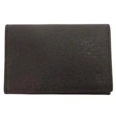 ランバン LANVIN カードケース 名刺入れ パイソン柄 型押し ロゴエンボス 黒 ブラック /IB ■ECC003のサムネイル
