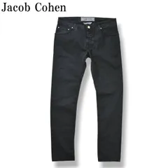 【新品未使用】 イタリア製 ヤコブコーエン Jacob Cohen J622 COMF スリム ストレート ストレッチ コットンパンツ ハラコパッチ 34 ウォッシュド・ブラック メンズのサムネイル