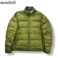 【防寒】 モンベル montbell パーマフロスト ライトダウンジャケット 800フィルパワー ウィンドストッパー アウトドア タウンユース L オリーブグリーン メンズのサムネイル