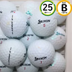 上級者向け スリクソン Z-star xv 25球 Bランク スピン性能・グリーンで止めやすい ロストボール 送料無料のサムネイル