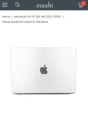 moshi モッシュ マックブックプロ 14 インチ iGlaze ハードシェル ケース クリアのサムネイル