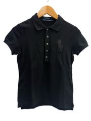 希少】POLO RALPH LAUREN ポロシャツ ビッグポニー y2k 黒 - メルカリ