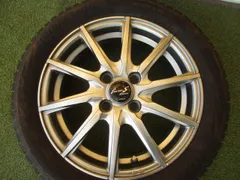 【中古】　送料込み　ユーロ　165/55R15　スタッドレスタイヤSET　タント　スペーシア　ワゴンR　N-BOX　デイズ　ムーヴのサムネイル