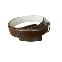 DONNA KARAN NEW YORK ダナキャラン イタリア製 GENUINE LEATHER  本革 レザーバックル ベルトのサムネイル