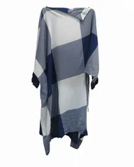 ネネット Ne-net ワンピース ロング ブルー・ホワイト 2サイズ レディースのサムネイル
