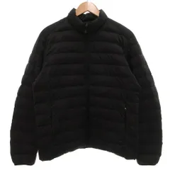 ユニクロ UNIQLO ウルトラライトダウン ダウンジャケット L スタンドカラー キルティング ジップアップ 黒 ブラック /KB ■ECF006のサムネイル