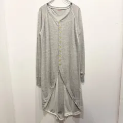 キャピタル kapital 燕尾 ロング丈 カーディガン ワンピース スウェット カットソー　グレー サイズ1 (S)【送料込み】のサムネイル