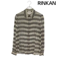 ランバン  RW TO614U 3658 A17 総柄シルク長袖シャツ レディース 36のサムネイル