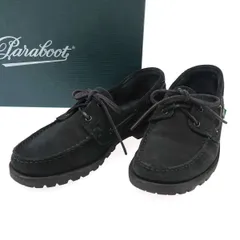 paraboot パラブーツ BARTH バース スウェードレザーデッキシューズ  ブラック 7のサムネイル