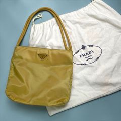 PRADA ナイロン ミニ ハンドバッグ イエロー - メルカリ
