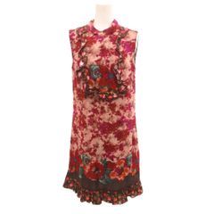 Betsey Johnson 花柄 シルク ワンピース - メルカリ