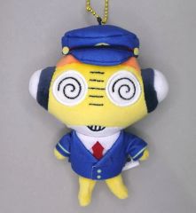 [중고] 봉제인형 마스코트·봉제인형 배지 쿠루루 무뉴구루미 마스코트 역원풍 [케로로 군조 POP UP SHOP]