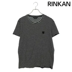 アレキサンダーマックイーン  432305 QHX20 スカルワッペンボーダーTシャツ メンズ Mのサムネイル