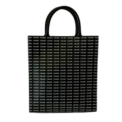 セリーヌ バーティカル カバ スモール トートバッグ ハンドバッグ 手持ち鞄 総柄 ロゴ PVCコーティングキャンバス ブラック ホワイトのサムネイル