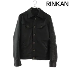 クロムハーツ  CLASSIC JEAN LTHR/レザークラシックジーン クロスパッチ付カスタムレザージャケット メンズ Sのサムネイル