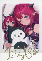 【中古】キャラカード IRyS 直筆サイン入り ももしき描き下ろし チェキ風ブロマイドカード 「バーチャルYouTuber ホロライブ IRyS 活動4周年記念」のサムネイル