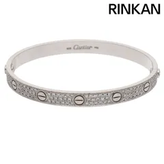 カルティエ  LOVE BRACELET K18WGアフターPAVEダイヤブレスレット メンズ 18のサムネイル