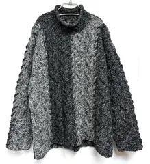 80s ヴィンテージ VERO MODA｜ヴェロモーダ ルーズゲージ ケーブル 切替ニットのサムネイル
