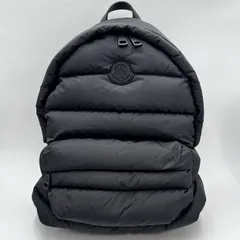 MONCLER（モンクレール）PIERRICK DOUDOUNE バックパック ダウン ナイロン ブラック ロゴパッチ リュックサック メンズ レディース【中古】のサムネイル