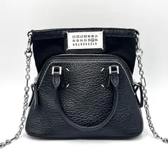 Maison Margiela（メゾンマルジェラ）5AC マイクロ 2WAYハンドバッグ ショルダーバッグ ブラック グレインレザー シルバー金具 レディース S56WG0081【中古】のサムネイル
