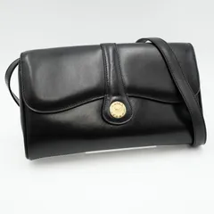 CELINE（セリーヌ）馬車金具 ヴィンテージ ショルダーバッグ クラッチバッグ ブラック レザー ゴールド金具 2WAY レディース【中古】のサムネイル