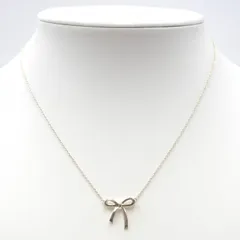TIFFANY & Co.（ティファニー）ボウ ネックレス リボンモチーフ シルバー SV925 ペンダント 39cm レディース【中古】のサムネイル