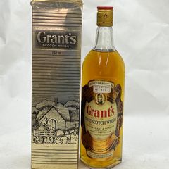 スコッチウイスキー Grant's 三角ボトル 古酒、箱なし、未開栓 - メルカリ