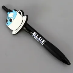 【中古】ペン ブルーハムハム(ブラック) ラバーマスコット付きボールペン～BreakTime～ 「ブルーハムハム」のサムネイル