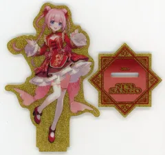 【中古】アクリルスタンド・アクリルパネル 周央サンゴ ホログラムアクリルスタンド 「バーチャルYouTuber にじさんじ 春節2025」 中国限定のサムネイル