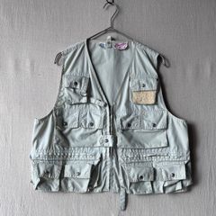 Woolrich フィッシングベスト メッシュ ライトブルー - メルカリ