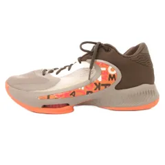 ナイキ NIKE Zoom Freak 4 Letter Bros スニーカー シューズ バッシュ ロゴ 29.5cm 茶 ブラウン グレー /JS ■ECE006のサムネイル