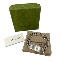 【中古品】 GUCCI グッチ GG BEE ENGRAVED BRACELET チェーンブレスレット アクセサリー 【182-260711-as-15-izu】のサムネイル