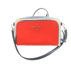 ケイトスペード KATE SPADE ローリン カラーブロック カメラバッグ Lauryn Colorblock Camera Crossbody Bag ショルダーバッグ レザー 赤 レッド 白 ホワイト /SS ■OS ■ECE004のサムネイル