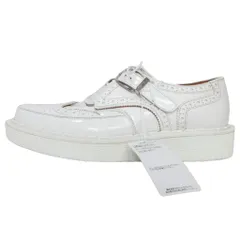 メゾンマルジェラ 22 Maison Margiela 22 希少 タグ付 24SS Monster Creeper Shoes モンスター モンクストラップ レースアップ ドレスシューズ ウイングチップ 再構築 白 ホワイト 43のサムネイル