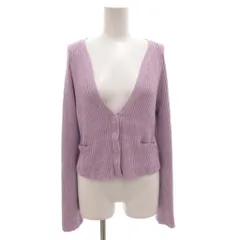 マメクロゴウチ  Mame Kurogouchi 22SS Washable Linen Knitted Cardiga カーディガン カーデ 麻 リネン 1 紫 パープル ウォッシャブル /FFのサムネイル