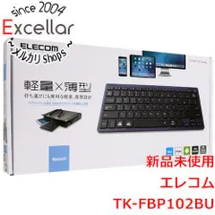 [bn:4] ELECOM　Bluetoothミニキーボード TK-FBP102BU　ブルーのサムネイル