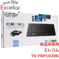 [bn:5] ELECOM　Bluetoothミニキーボード TK-FBP102BK　ブラックのサムネイル