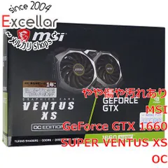 [bn:3] MSI製グラボ　GeForce GTX 1660 SUPER VENTUS XS OC　PCIExp 6GB 元箱ありのサムネイル