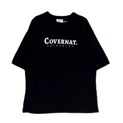COVERNAT メンズ カジュアル ルーズフィット 半袖Tシャツ 105 最新商品 ブラック 00813のサムネイル