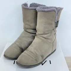 INDIVI インディヴィ ムートン風ブーツ 23.5cm ダークグレー/DGRY 014 127-05008 レディース 靴/シューズ 外箱付[OL00555]のサムネイル