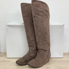 INDIVI/インディヴィ ロングブーツ 23.5cm チャコールグレー 127-09031 レディース 靴 箱付[OL00556]のサムネイル
