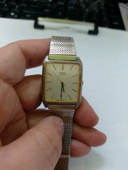 80s Vintage Seiko Session 梨地文字盤 タンク - メルカリ