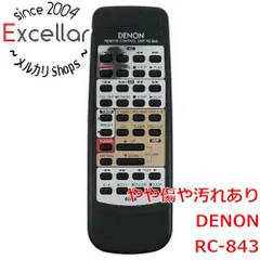 [bn:9] DENON　オーディオリモコン RC-843　本体いたみのサムネイル