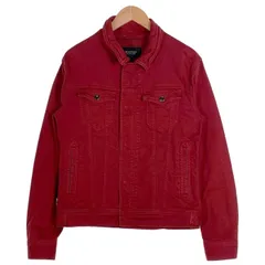 BURBERRY BLACK LABEL バーバリー ブラックレーベル デニムジャケット レッド D1F04-603-16 Size Lのサムネイル