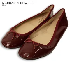 MARGARET HOWELL idea マーガレットハウエル アイデア フラット エナメル★ バレエ パンプス 日本製 Sz.22 1/2 レディースのサムネイル
